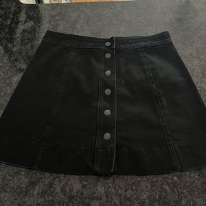 Madewell denim black skirt